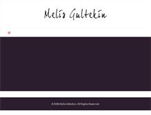 Tablet Screenshot of melisgultekin.com